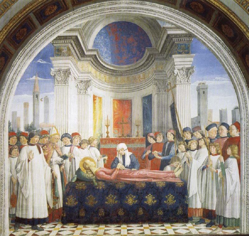 GHIRLANDAIO, Domenico Entombment of St.Fina China oil painting art